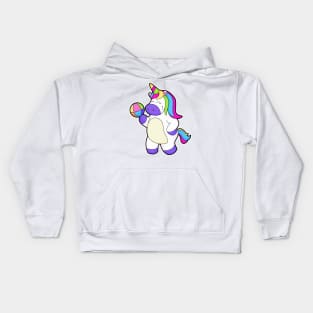 Unicorn with Volleyball Kids Hoodie